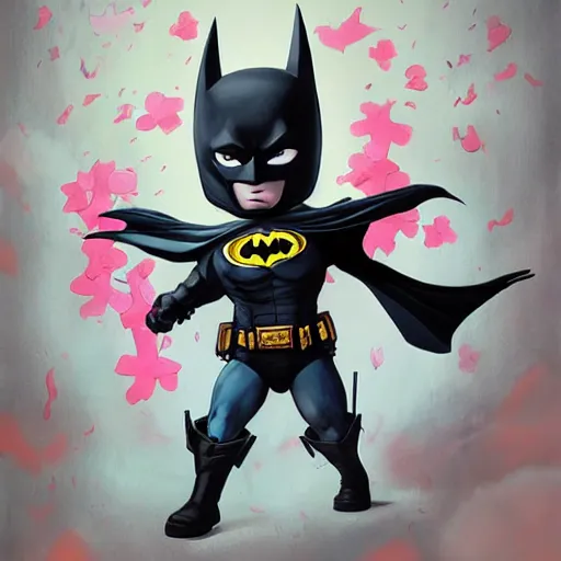 Prompt: Batman as a Hello Kitty, by Stanley Artgerm Lau, WLOP, Rossdraws, James Jean, Andrei Riabovitchev, Marc Simonetti, Yoshitaka Amano, ArtStation, CGSociety,