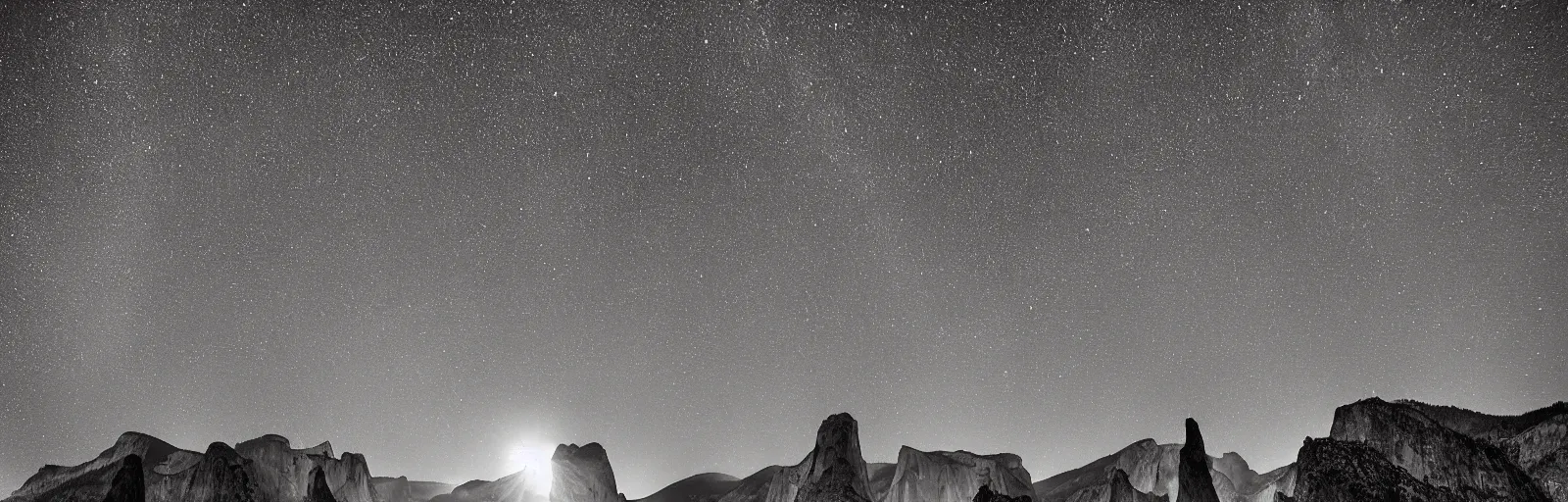 Image similar to to fathom hell or soar angelic, just take a pinch of psychedelic, medium format photograph of two colossal minimalistic necktie sculpture installations by antony gormley and anthony caro in yosemite national park, made from iron, marble, and limestone, granite peaks visible in the background, taken in the night