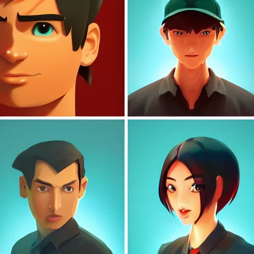 Image similar to face icon stylized minimalist nintendo 6 4, loftis, cory behance hd by jesper ejsing, by rhads, makoto shinkai and lois van baarle, ilya kuvshinov, rossdraws global illumination