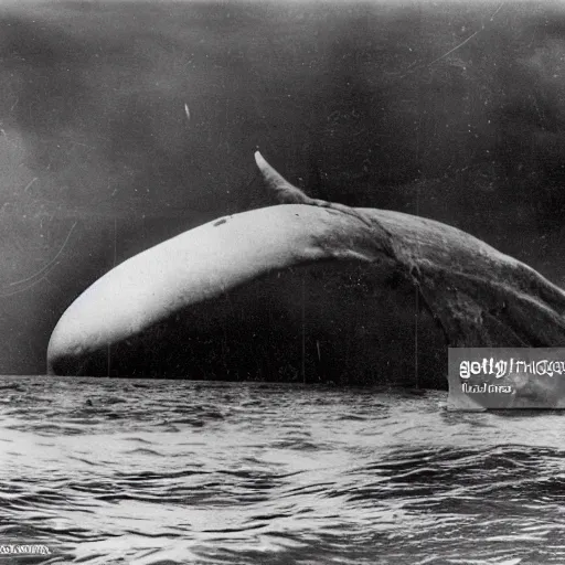 Image similar to press photos of natural disasters when cities were drowned in space whale semen