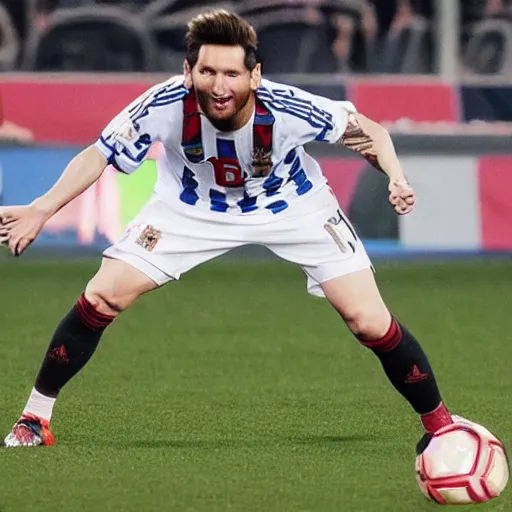 Image similar to giga chad messi