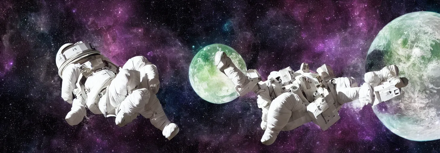 Image similar to photo of big chungus floating in space