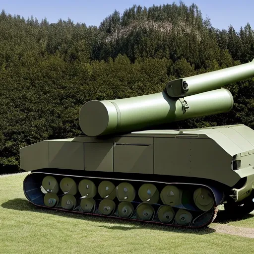 Image similar to jonathan ive, dieter rams, photo of a self propelled howitzer 2 0 2 1