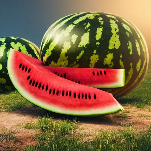 Prompt: Very very very very highly detailed Watermelon military vehicle with epic weapons, on a battlefield in russian city . Photorealistic Concept 3D digital art rendered in Highly Octane Render, epic dimensional light