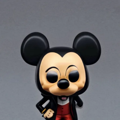 Prompt: Karl Marx with Mickey mouse ears Funko Pop