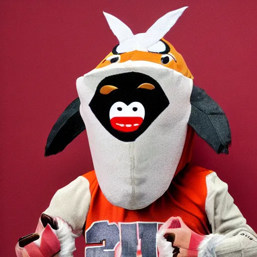 Prompt: sports team mascot, bug roach mascot costume, cocroach, the cocroaches, football mascot, anthropomorphic cocroach HD official photo, high quality costume, the new work Cocroaches