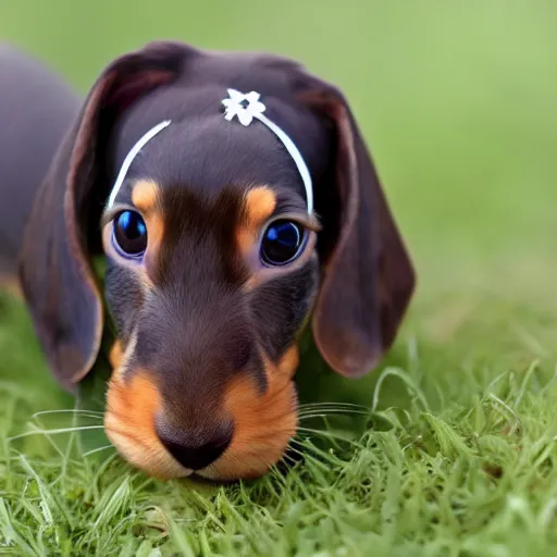 Image similar to dachshund bunny hybrid