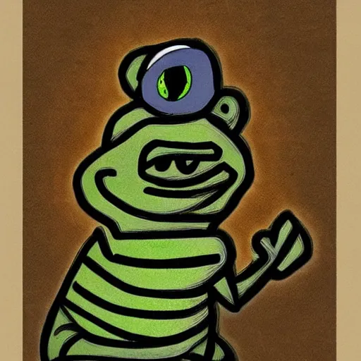 Image similar to a brilliant epic isograph print of pepe the frog by josep tapiro baro in the style of baroque art, trending on art station