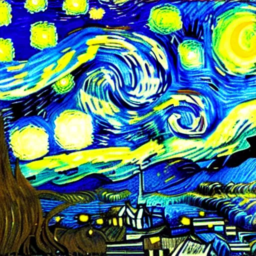 Image similar to vector flow field van gogh, repin