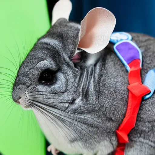 Image similar to chinchilla in a astronaut suit