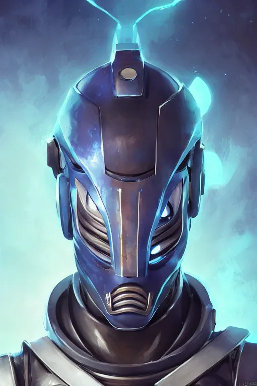 Image similar to epic mask helmet robot ninja portrait stylized as fornite style game design fanart by concept artist gervasio canda, behance hd by jesper ejsing, by rhads, makoto shinkai and lois van baarle, ilya kuvshinov, rossdraws global illumination radiating a glowing aura global illumination ray tracing hdr render in unreal engine 5