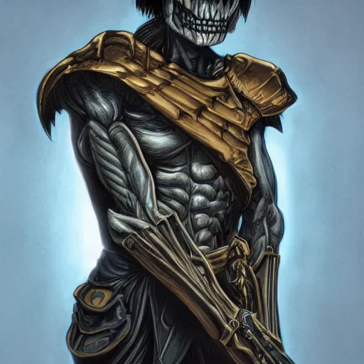 Image similar to portrait of Skeletor, highly detailed, cinematic lighting, by Robert Eggers