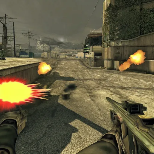 Image similar to Modern Warfare 2 tactical nuke called by Luigi in game screenshot