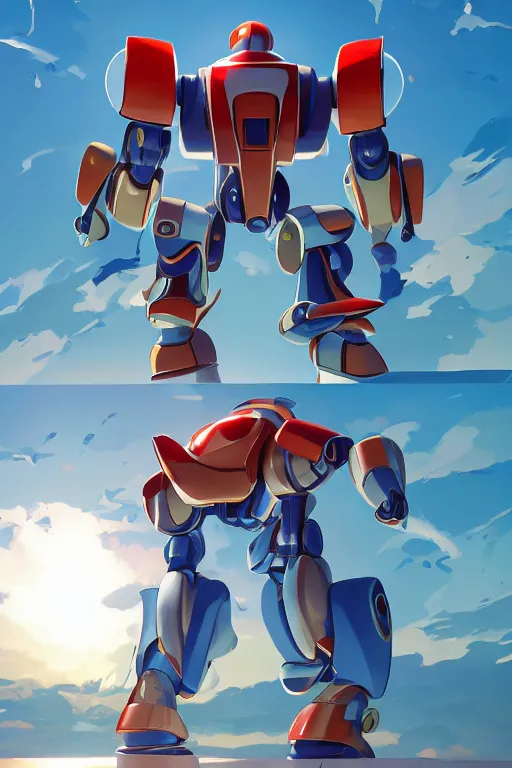 Image similar to metabots medabots medarotto medarot robot minimalist comics, behance hd by jesper ejsing, by rhads, makoto shinkai and lois van baarle, ilya kuvshinov, rossdraws global illumination ray tracing hdr radiating a glowing aura