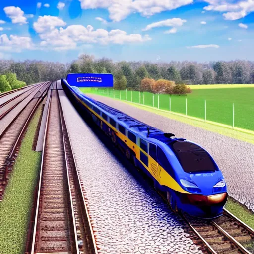 Image similar to world train driving championship, ultra realistic, uhd, 8 k, cinematic, golden hour, beautiful