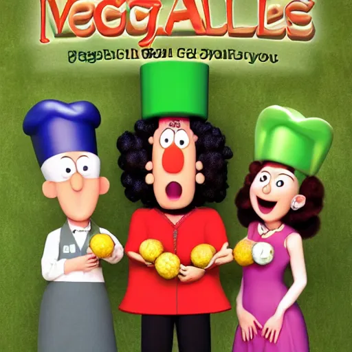 Prompt: jewish veggietales