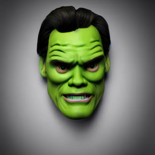 Image similar to the mask, jim carrey as a 3 d render, unreal engine