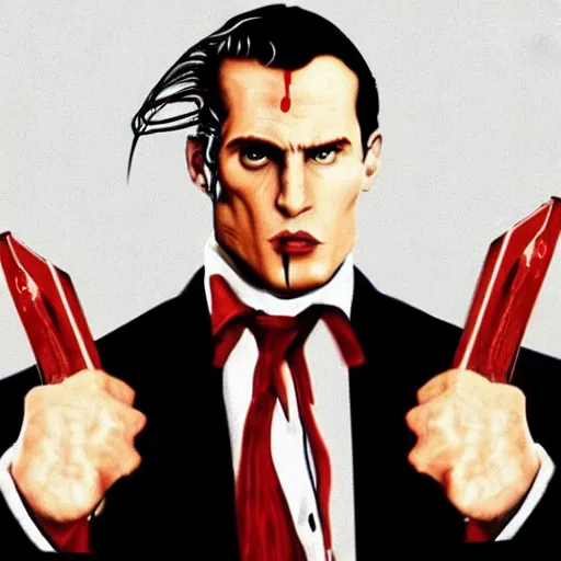 Image similar to American Psycho (1999) but it's a dream