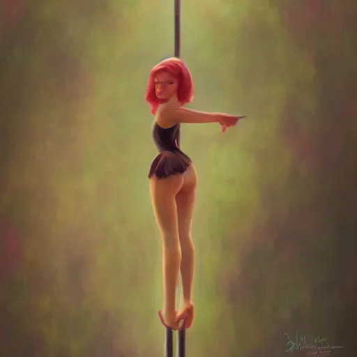 Image similar to poledancing fairie, cinematic lighting, soft bokeh, fantasy, modern, colourful, highly detailed, digital painting, artstation, deviantart, concept art, sharp focus, illustration, by Edward Hopper and Rene Magritte and Alphonse Mucha