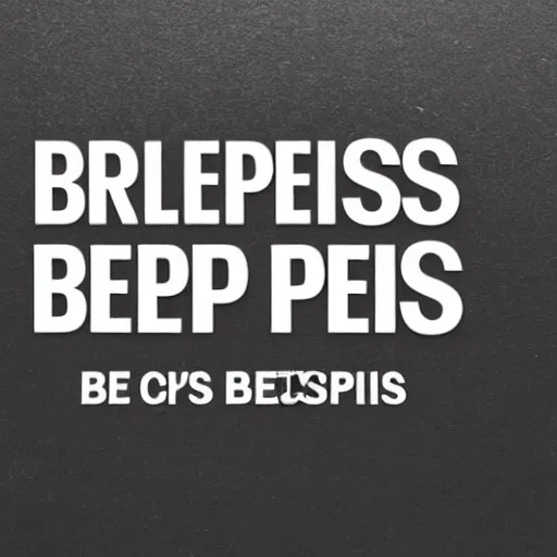 Image similar to black text box, white letters, the word 'Beepis'