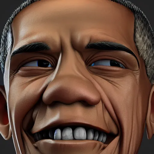Prompt: Obama troll face , digital art , trending on artstation , Hyperdetailed , CGSociety