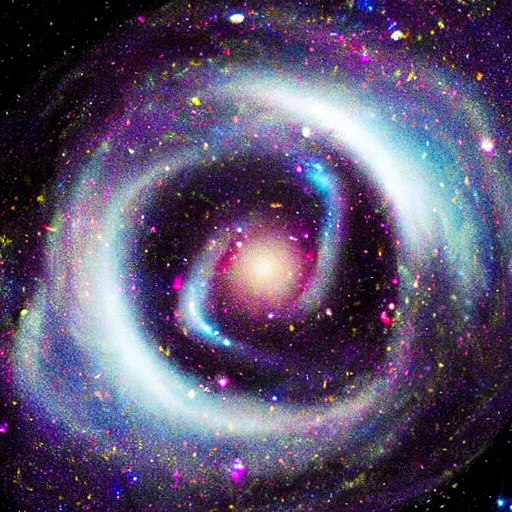 Image similar to a galaxy inside a ring