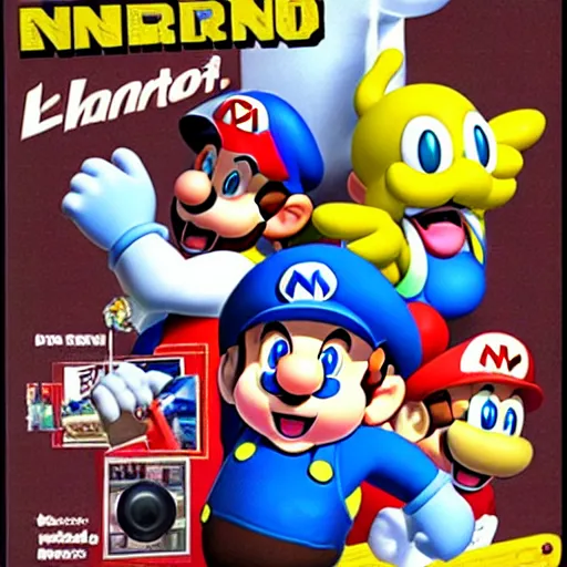 Image similar to poster ad from nintendo, issue 1 0 0 april 2 0 0 3