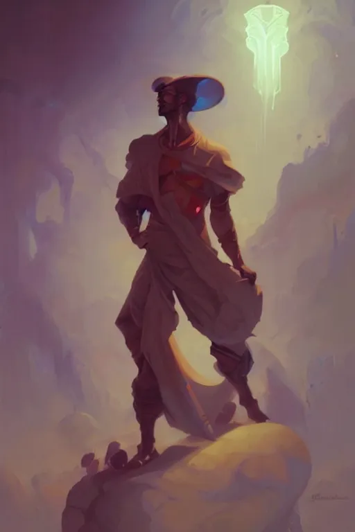 Prompt: male character design, painting by peter mohrbacher, jean giraud
