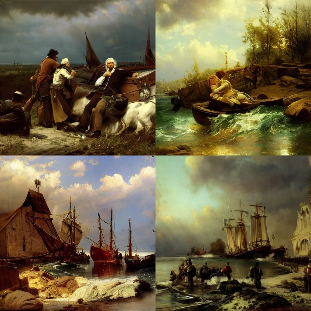 Prompt: by andreas achenbach