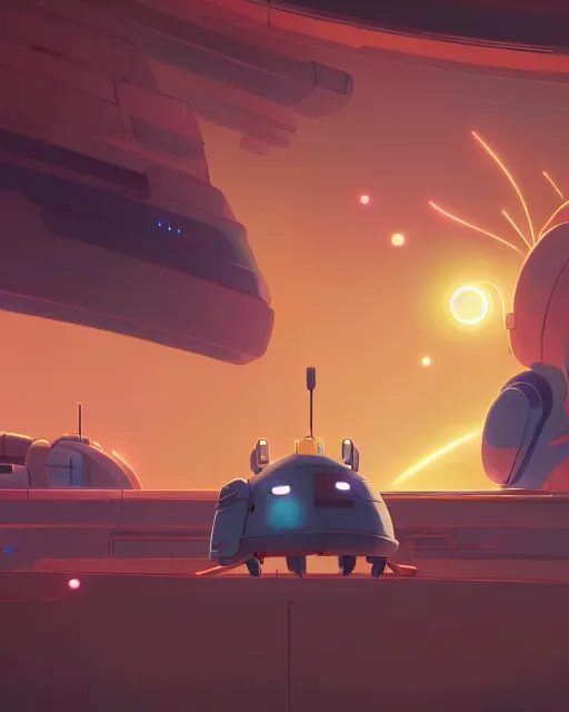 Image similar to spaceship in deep space, cory loftis, james gilleard, atey ghailan, makoto shinkai, goro fujita, studio ghibli, rim light, exquisite lighting, clear focus, very coherent, plain background, soft painting