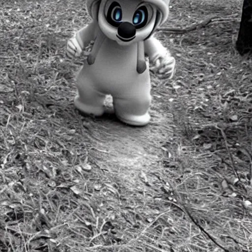 Image similar to Ghost from Super Mario caught on trailcam footage. Trending on Kotaku