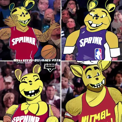 Image similar to springtrap playing in the nba