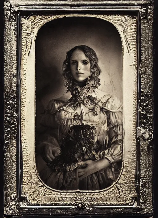 Prompt: old wetplate daguerreotype portrait of the birth of napoleon, explosion of data fragments, fractal, intricate, elegant, highly detailed, parallax, leica, medium format, subsurface scattering, by jheronimus bosch and greg rutkowski and louis jacques mande daguerre