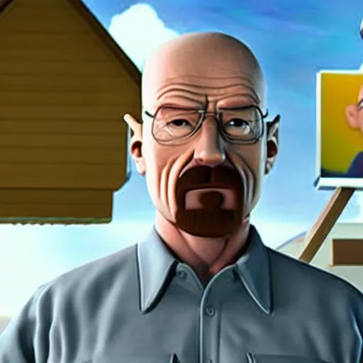 Image similar to Walter white, Pixar (2018)