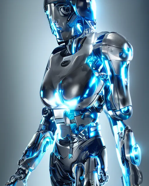 Image similar to cyborg cybersuits goddesses, microchip, artificial intelligence, bio-mechanical bio-luminescence, neurons, nerve cells, octane render, cinematic, rim light, hyper realism, high detail, masterpiece, high fashion