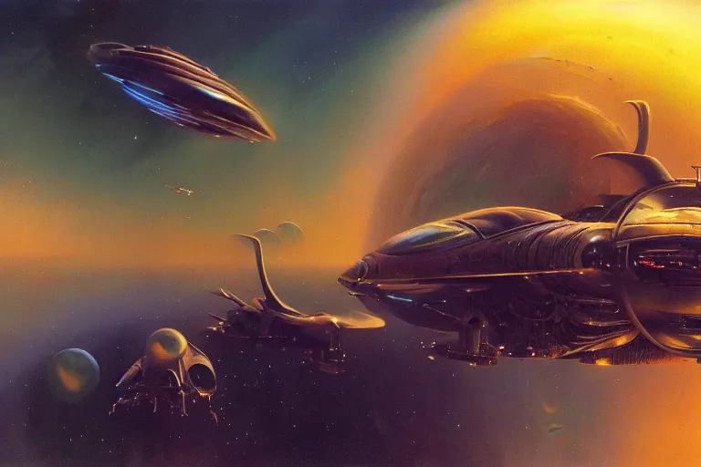 Prompt: a baby in a spaceship by Bruce Pennington, hyperdetailed, dramatic cinematic lighting, trending on artstation, trending on deviantart