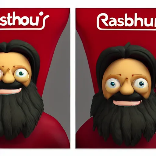 Prompt: rasputin as grubhub character, octane render