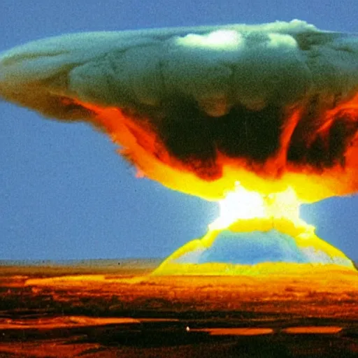 Image similar to first millisecond of a nuclear explosion