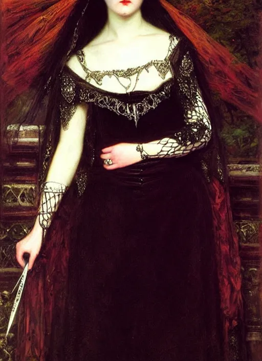 Image similar to ( ( gothic # ) ) princess portrait. by william henry hunt * *!!, highly detailded