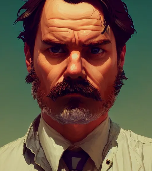 Image similar to highly detailed portrait nietzsche in gta v, stephen bliss, unreal engine, fantasy art by greg rutkowski, loish, rhads, ferdinand knab, makoto shinkai and lois van baarle, ilya kuvshinov, rossdraws, tom bagshaw, global illumination, radiant light, detailed and intricate environment