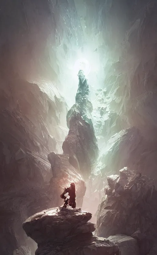 Prompt: a small crystal with white pulsing light, without humans, single gem, front energy game card, drark, marvel comics, dark, intricate, highly detailed, smooth, artstation, digital illustration by ruan jia and mandy jurgens and artgerm and wayne barlowe and greg rutkowski and zdislav beksinski