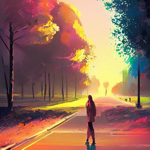 Image similar to a character by Alena Aenami