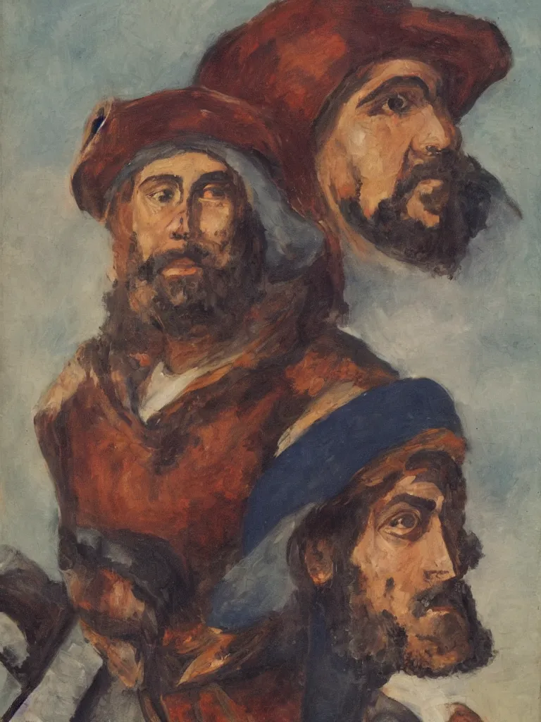 Prompt: Magellan , portrait by David friedric