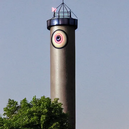 Image similar to ypsilanti water tower with eyes