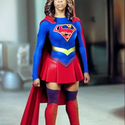 Prompt: stacey dash as supergirl