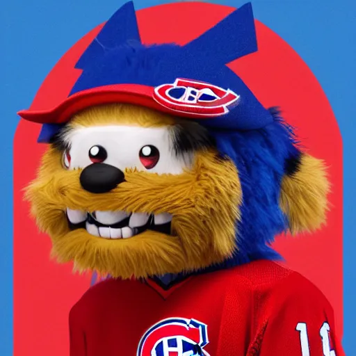 Image similar to Portrait of Youppi the Habs Montreal Canadiens Mascot as a very cute powerful and friendly pokemon, highly detailed, smooth, sharp focus, dynamic lighting, intricate, trending on ArtStation, illustration, art by WLOP