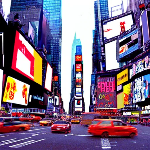 Image similar to times square pixel art 32 bits