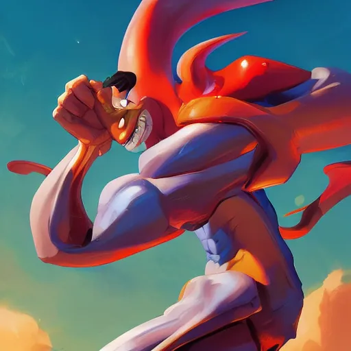 Image similar to hero world earthworm jim, behance hd by jesper ejsing, by rhads, makoto shinkai and lois van baarle, ilya kuvshinov, rossdraws global illumination