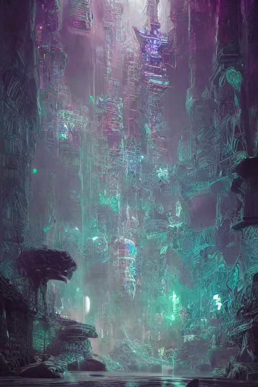 Prompt: the most amazing dream you ever had about trahnshumansim shamans, hyper realistic, concept art, intricate, hyper detailed, smooth, high contrast, neon, volumetric lighting, octane, raytrace, moebius