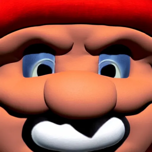 Image similar to hyperrealistic render of a goomba from mario, creepily realistic lots of detail uncanny